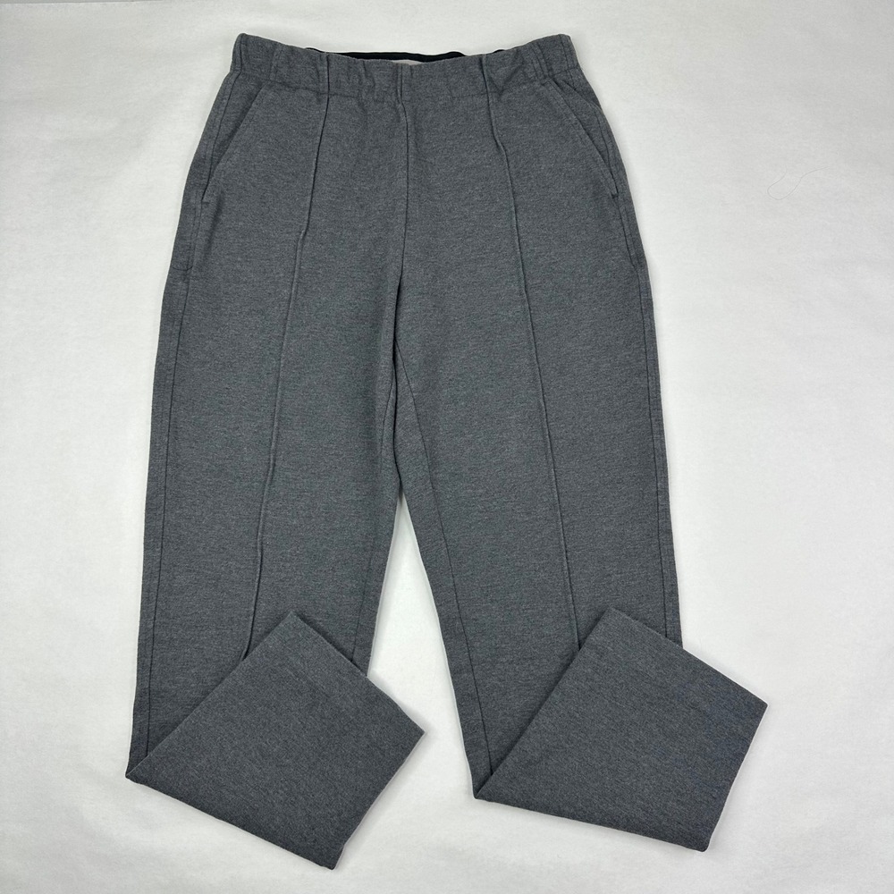 Everlane Dream Pant Charcoal Heather Gray Pintuck Elastic Waist Trousers‎ Small